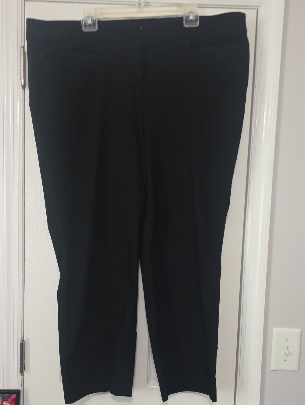 Lane Bryant Black Straight-Leg Trousers